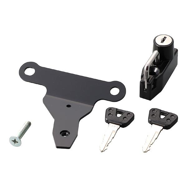 キタコ KITACO XSR125（RE46J）BVF1用 ヘルメットホルダー（ヘルメットロック） ブラック/タンデムステップ部 80-564-02400