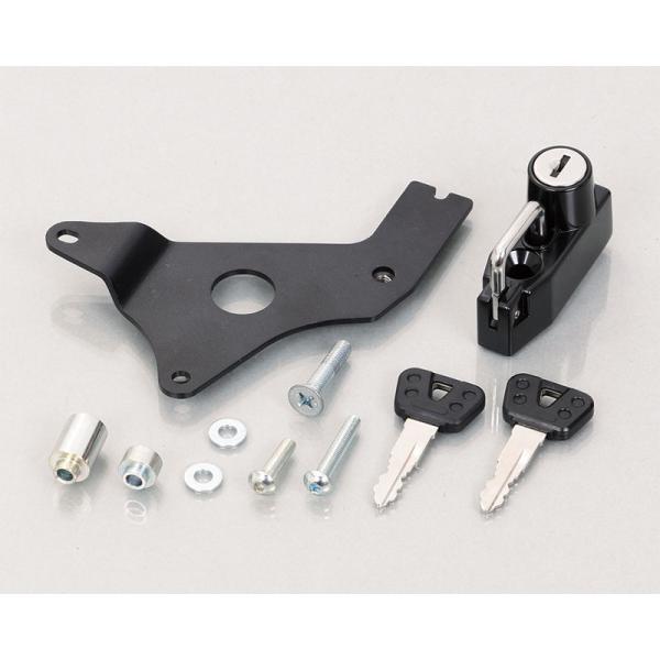 キタコ KITACO ADV150（KF38）用 ヘルメットホルダー（ヘルメットロック）ブラック 80-564-14600