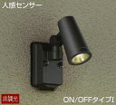 楽天照明器具の専門店　てるくにでんきあす楽対応 DOL-4668YBDS DAIKO 人感センサー付アウトドアライト　[電球色］［LED］[1灯用]［ブラック］