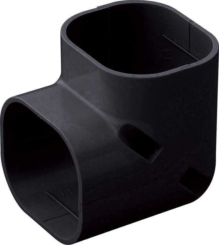 [即日出荷] LDC-70-K 因幡電工 空調機器用　配管化粧カバー　コーナー立面90°　[ブラック][サイズ70]