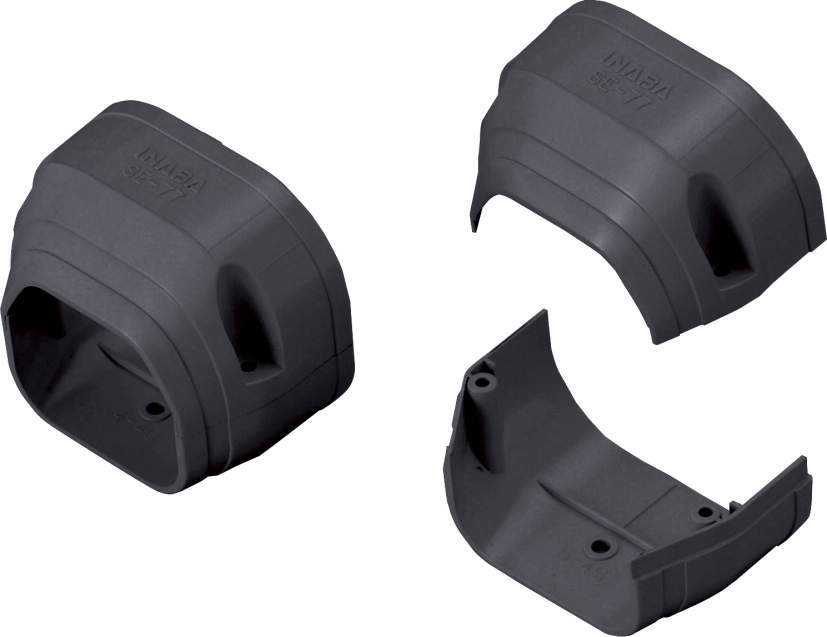 [即日出荷] SE-77-K 因幡電工 空調機器用　配管化粧カバー　端末カバー　[ブラック][サイズ77]