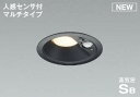 あす楽対応 AD7140B27 コイズミ照明 LED屋外用ダウンライト 人感センサ付マルチタイプ 60W相当 電球色 散光 ブラック 照度センサ付 埋込穴φ100