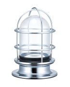 2-DK-S 松本船舶 ハイグレードシリーズマリンランプ 2号デッキシルバー アウトドア門柱灯 [白熱灯]