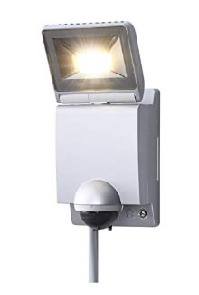 [即日出荷] LA-12(S) OPTEX オプテックス LED センサーライト 防水 電球色 シルバー