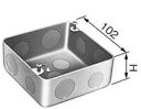 DS37447 パナソニック 金属製ボックス・カバー 中型四角アウトレットボックス浅型 トロセーブ