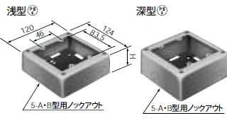 DZB282W パナソニック メタモール　2コ用スイッチボックス片側2コノック　A型・B型（浅型）