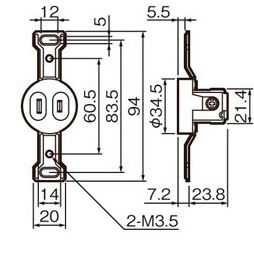 WCF51025BK パナソニック 設備工事用配線器具・電材　機器用コンセント