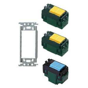 Rakuten - [即日出荷] wt3700-011 パナソニック コスモシリーズワイド21配線器具・電材　スイッチ金属取付枠(WT3700)スイッチセット　011