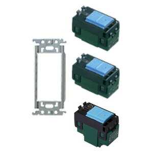 Rakuten - [即日出荷] wt3700-027 パナソニック コスモシリーズワイド21配線器具・電材　スイッチ金属取付枠(WT3700)スイッチセット　027