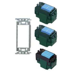 Rakuten - [即日出荷] wt3700-129 パナソニック コスモシリーズワイド21配線器具・電材　スイッチ金属取付枠(WT3700)スイッチセット　128