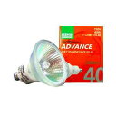 あす楽対応 JDR110V40WLNKUVH USHIO ダイクロハロゲンランプ ADVANCE(アドバンス) 110V用 Φ50mm 40W （狭角） JDR110V40WLN/KUV-H