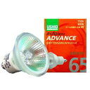 あす楽対応 JDR110V65WLMKUVH USHIO ダイクロハロゲンランプ ADVANCE(アドバンス) 110V用 Φ50mm 65W （中角） JDR110V65WLM/KUV-H