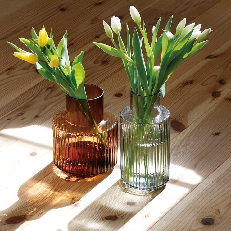 【12時までのご注文で当日出荷】shesay シセイ フラワーベース プロップ トール ブラウン 花瓶 北欧 一輪挿し シンプル インテリア ガラス シック モダン Horn Please ホーン プリーズ