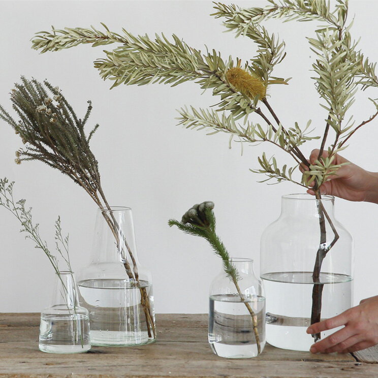 【12時までのご注文で当日出荷】shesay シセイ リューズガラス フラワーベース ネック 花瓶 北欧 一輪挿し シンプル インテリア ガラス シック モダン Horn Please ホーン プリーズ