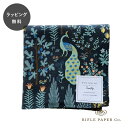 【12時までのご注文で当日出荷】ライフルペーパー ハンカチ メナジェリー ブラック Rifle Paper Co. 大判 日本製 ランチクロス バンダナ