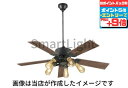 【超ポイントバック祭_店内全品P5倍】シーリングファン インダストリアル 北欧 ACモーター 簡易結線型 指定の角度まで傾斜対応 電球色(2400K) 電球交換...