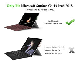 NEW-SurfaceGo10ケース-ATiCSurfaceGo10インチタブレット専用ペンホルダー付き収納スロット付きスタンドケースキーボードも収納できるサフェイスプロカバー耐衝撃保護ケース