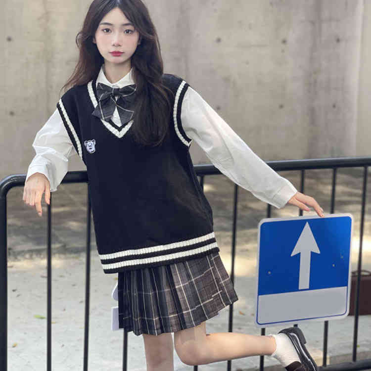 スクール 中学 ファッション 中学生 スクールベスト 女子高生 コスプレ ニット V ベージュ Vネック 学生服 制服 高校生 セーター ベスト 高校 イベント ギャル コスプレ ネイビー JK制服 ギャル服 ニットべスト コスチューム 送料無料 夏 JK