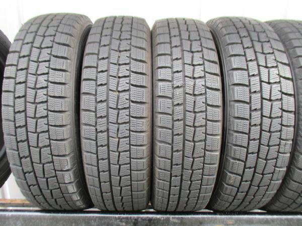 ★☆155/65R14 75Q ダンロップ WINTER MAXX WM01 スタッドレス 2019年製 4本 送料込 T37120221☆★インボイス領収書発行可能