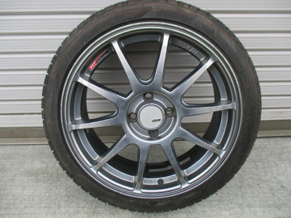 ★☆SSR3 GTV02 17×7J 4H/100 +50 ナンカン 195/45R17 85H 2020年製 1本 アルミホイールセット 送料込 T38960319☆★インボイス領収書発行可