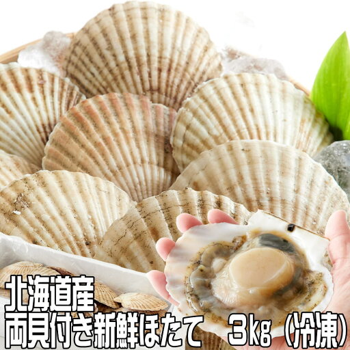 【ギフト】産地直送 北海道オホーツク産両貝付きほたて 3kg バーベキューにおすすめ? 甘味が強いワンランク上の美味しさ 【ギフト】産地直送 北海道オホーツク産両貝付きほたて 3kg バーベキューにおすすめ? 甘味が強いワンランク上の美味しさ