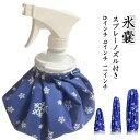 2WAY 水漏れ防止 スプレーノズル アイシングバッグ 氷のう 氷嚢 アイスバッグ 膝 応急処置 冷却 氷バッグ スポーツ ゴルフ 暑さ対策 夏 持ち運び 野球 部活 スプレー付 足首 頭 関節などに使用 氷嚢 結露しない 冷温両用