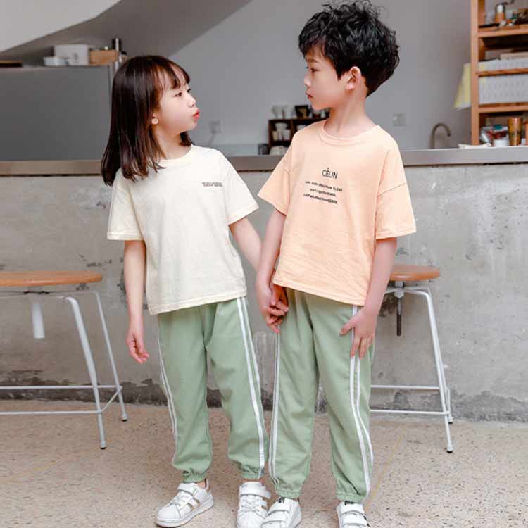 虫刺され防止 パンツ 虫よけ 防蚊 日除け ロングパンツ 長ズボン 子供服 ライン 春夏 通学 男の子 ベビー 【2枚セット】キッズ スウェットパンツ 裾ゴム 女の子 【2枚セット】キッズ 普段着 通園 カジュアル ルームウェア 涼しい 100 110 120 130 140