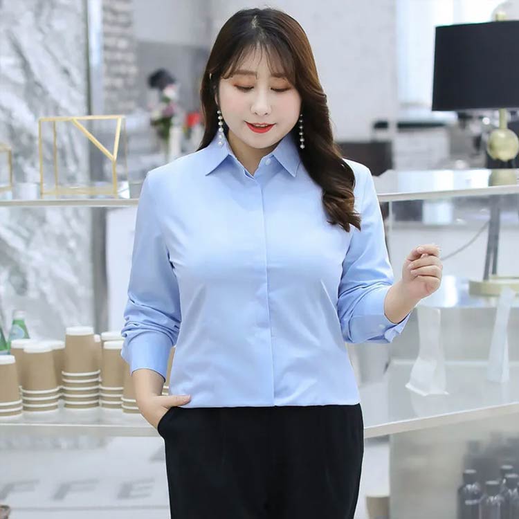 リクルート オフィス 長袖 ワイシャツ 薄手 Yシャツ 白シャツ 制服 大きいサイズ 就活 スーツ ビジネス 事務服 シャツ 開襟 レディース 通勤 OL ブラウス