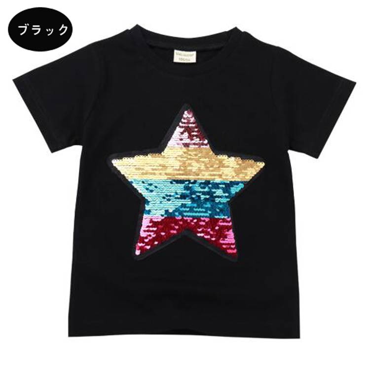 送料無料 女の子 半袖 Tシャツ 韓国子供服 Tシャツ キッズ 子供服 Tシャツ 女の子 可愛いスタイル 変色スパンコールTシャツ子供服 女の子 トップス TOPS Tシャツ 卒園式 入学式 七五三 発表会Tシャツ 90cm 100cm 110cm 120cm 130cm 140cm
