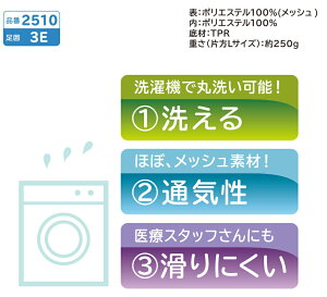 あゆみシューズ 公式 早快ホスピタルシューズ 2510 徳武産業 施設用 院内用 洗濯機丸洗いOK シニア 介護シューズ ケアシューズ リハビリ靴 高齢者 おしゃれ 転ばない 敬老の日 ギフト