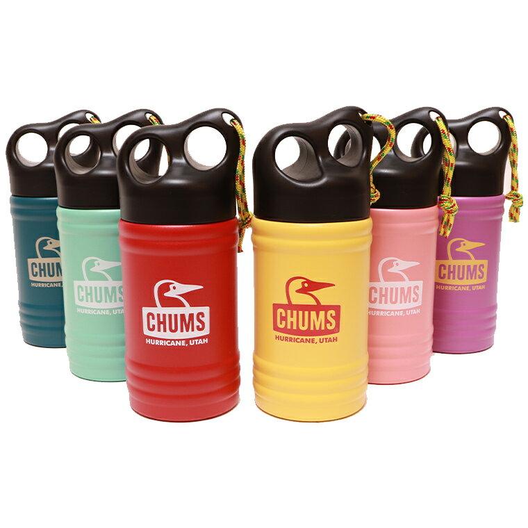 CHUMS チャムス CH62-2127 キャンパーウェーブボトル300ml ステンレスボトル 水筒 コップ タンブラー ..