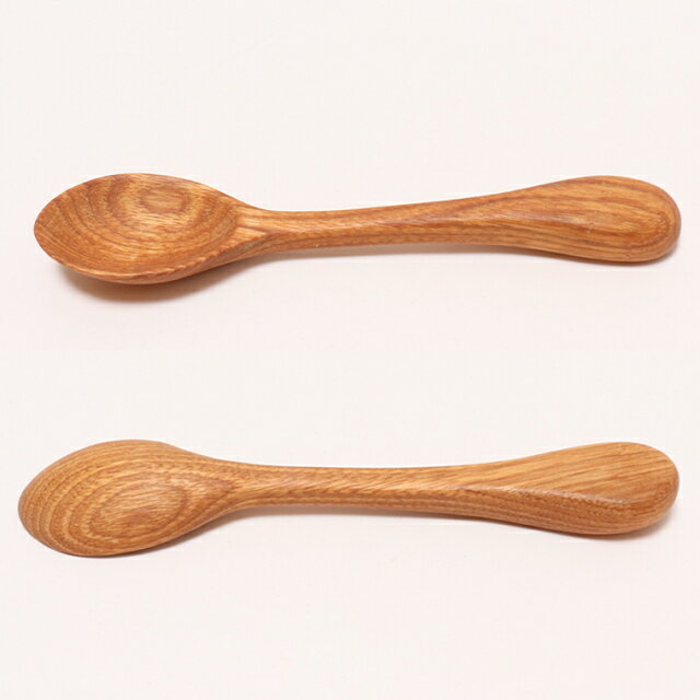 木製食器///////////////\' - 木のぬくもり雑貨 手作り　木製食器　クルミの木スプーン　色柄1点もの　蜜ろう塗加工 【セレスポ】