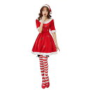あす楽 半袖 雪の花 サンタ クリスマス コスプレ ロング サンタクロース 衣装 コスチューム レディース セクシー 女性