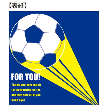 色紙 「学校色紙（サッカー）」プレゼント 寄せ書き 記念品 色紙額 大人数 卒業 部活 先生