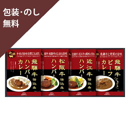 お歳暮 お中元 ギフト 【松坂牛・近江牛・飛騨牛 仕込み ハンバーグ ＆ カレー 詰合せ HBK-28】 内祝 お返し ギフトセット 手土産 お祝い 贈り物 お礼 包装 熨斗