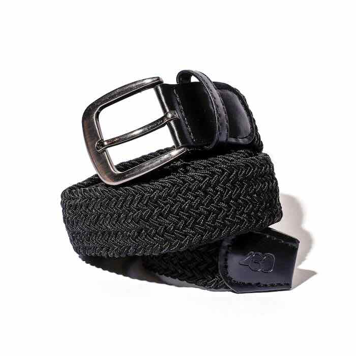 430 フォーサーティー Flex Mesh Belt Black 