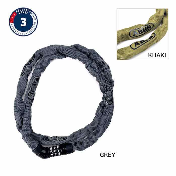 【最速発送】ABUS アブス チェーンロック 4804 COMBO 1100mm 限定カラー 【自転車】【鍵】【チェーン】