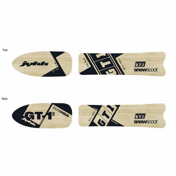 Jykk Snowscoot スノースクート GT-1　Wooden edition Board Set　【次世代ワイドボードセット】