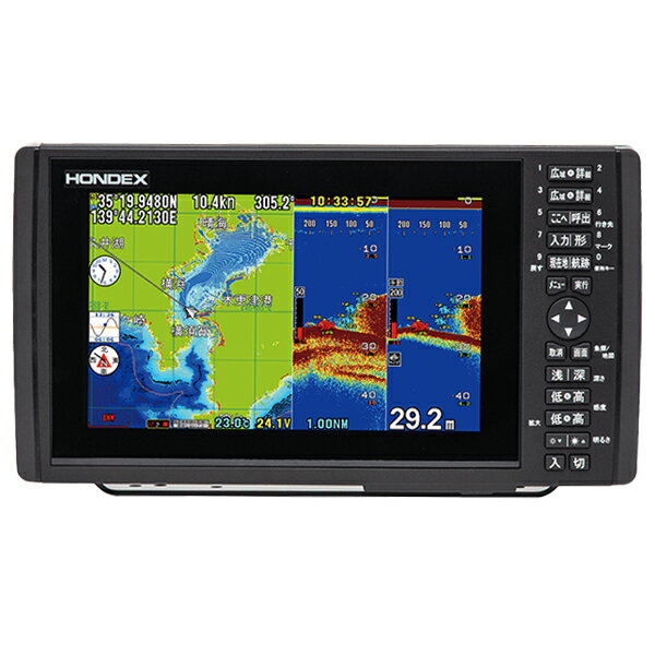 HONDEX ホンデックス HE-90S 9.0型ワイドカラー液晶 プロッターデジタル魚探 アンテナ内蔵仕様