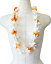 フラダンス衣装　レイ　ハワイ　花飾り　イベント　フラ ハワイアンレイ　フラワーレイ　OR-22　チューブローズランタンイリマレイ　ホワイト　オレンジ