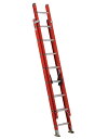 Louisville Ladder（ルイビルラダー） ファイバー2連はしご［オレンジ］耐荷重135kg【16ft（480cm）】 FE3216