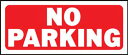 HY-KO 6x14プラスチックフェンスサイン【NO PARKING】 HY-23002