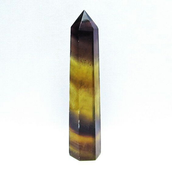 フローライト 六角柱 イエローフローライト 蛍石 螢石 原石 fluorite 置物...