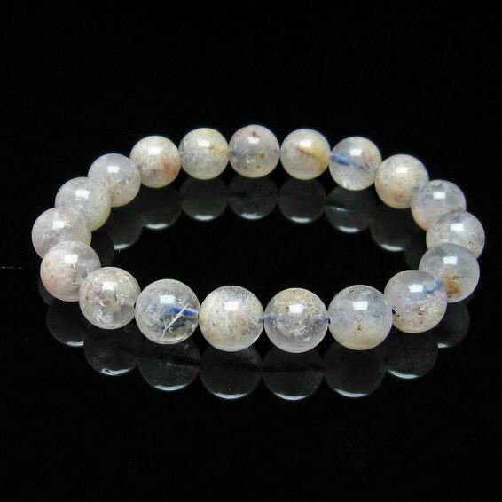 ホワイトガーデンファントムクォーツ ブレスレット 10mm ガーデンクォーツ ブレス garden quartz bracelet 庭園水晶 ガーデン水晶 メンズ レディース 一点物 メール便可 [M便 1/10] 111-16594