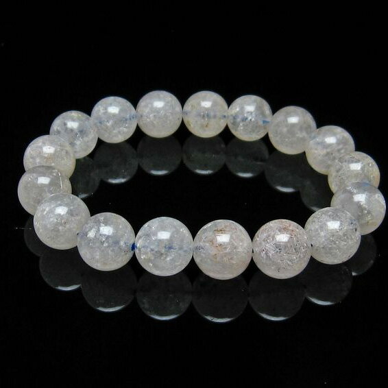 ホワイトガーデンファントムクォーツ ブレスレット 12mm ガーデンクォーツ ブレス garden quartz bracelet 庭園水晶 ガーデン水晶 メンズ レディース 一点物 メール便可 [M便 1/10] 111-16608