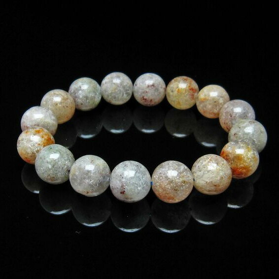 ホワイトガーデンファントムクォーツ ブレスレット 13mm 庭園水晶 ガーデンクォーツ ブレス garden quartz bracelet ガーデン水晶 メンズ レディース 一点物 メール便可 [M便 1/10] 111-16619