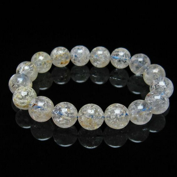 ホワイトガーデンファントムクォーツ ブレスレット 12mm ガーデンクォーツ ブレス garden quartz bracelet 庭園水晶 ガーデン水晶 メンズ レディース 一点物 メール便可 [M便 1/10] 111-16644