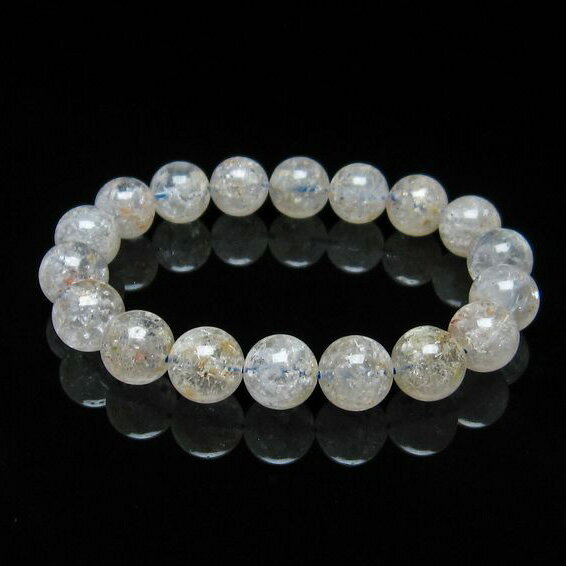 ホワイトガーデンファントムクォーツ ブレスレット 11mm garden quartz bracelet ガーデンクォーツ ブレス 庭園水晶 ガーデン水晶 メンズ レディース 一点物 メール便可 [M便 1/10] 111-16649