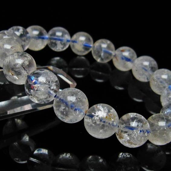 ホワイトガーデンファントムクォーツ ブレスレット 11mm garden quartz bracelet ガーデンクォーツ ブレス 庭園水晶 ガーデン水晶 メンズ レディース 一点物 メール便可 [M便 1/10] 111-16675