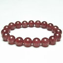 ストロベリークォーツ ブレスレット 11mm Strawberry Quartz 苺水晶 ブレス Bracelet メンズ レディース 一点物 メール便可 [M...